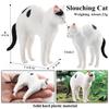 Oenux Cat Model Siamese Devon Rex Sphynx Ragdoll Persian Action Figure Cat Kitty Bobtails Figurine Cute Decoration Kids Toy Gift