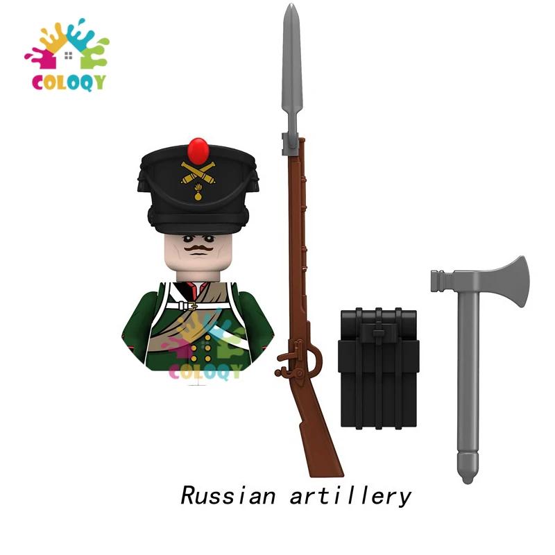 Детские игрушки Наполеоновская кавалерия Строительные блоки Боевой конь Седло Солдаты Мини-фигурки Игрушки для детей Рождественские подарки