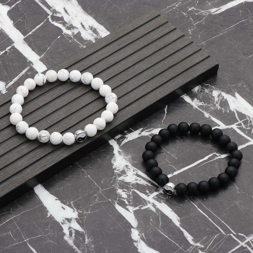 Модные аксессуары Подарок лучшим друзьям Плетеная ручная веревка Инь Ян Подвеска-браслет