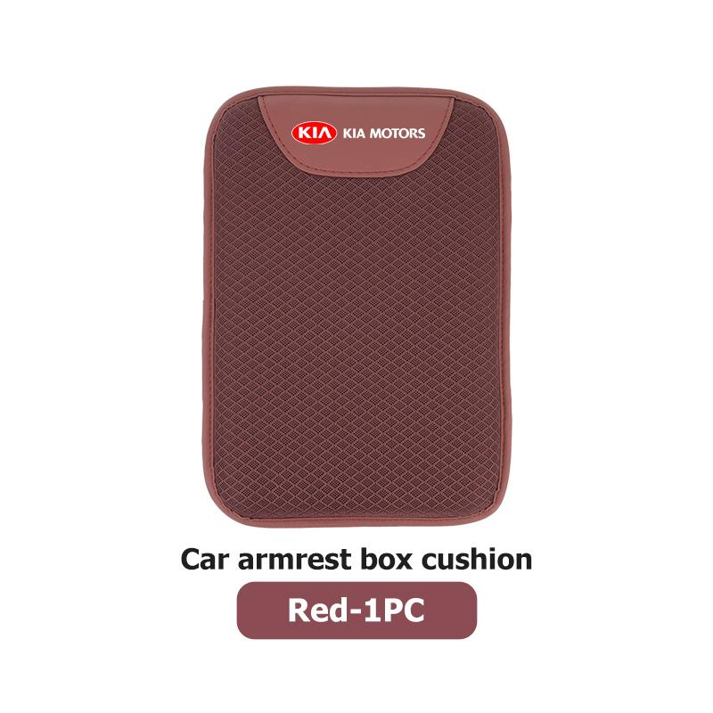 AABIW1 Car Center Console Box Ice Silk Protector Pad Armrest Pad Non-slip Mat For KIA Ceed Rio K5 K2 Optima Cerato Venga Sedona Forte