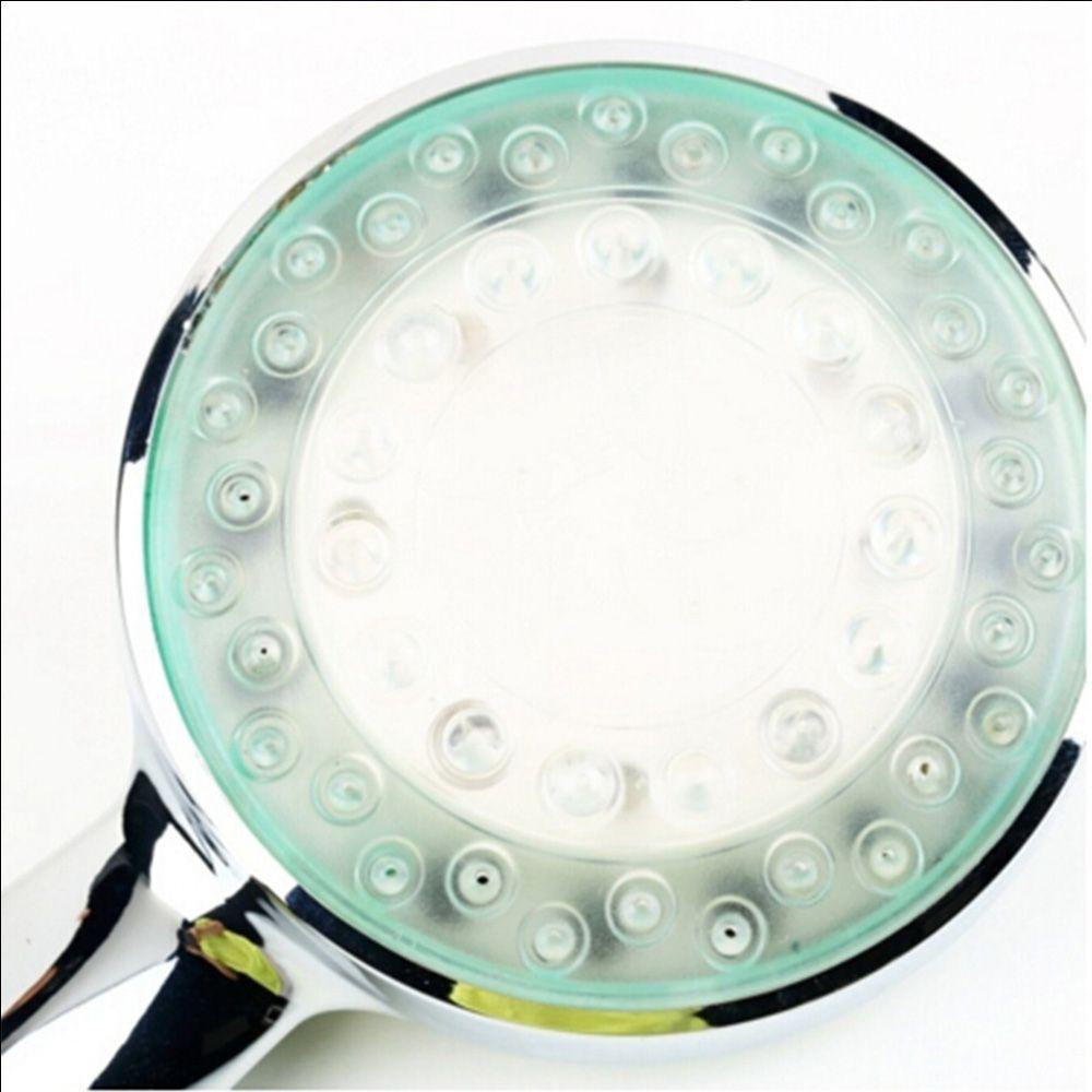 Romantic Colorful Light Water Bath Home Bathroom Sprinkler Shower Head 7Color ShowerHead LED