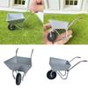 1/12 Scale Miniature Iron Garden Cart Model Figure For Outdoor Dollhouse Scene And Creative Landscaping Accessory