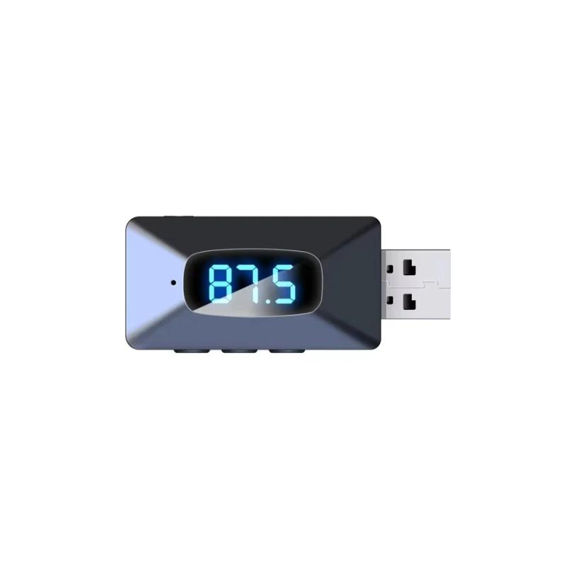 Bluetooth 5.4 Приемник-передатчик Стерео AUX 3.5 мм RCA FM Карта TF USB Беспроводной Аудио Адаптер Пульт Дистанционного Управления Для ТВ ПК Автомобиля
