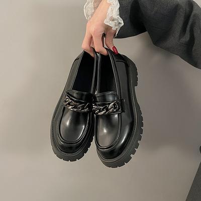 2024 Женские мокасины Весна Британский стиль Слипоны на платформе Туфли Мэри Джейн Женские Японские Jk Uniform Туфли Лолита Женские