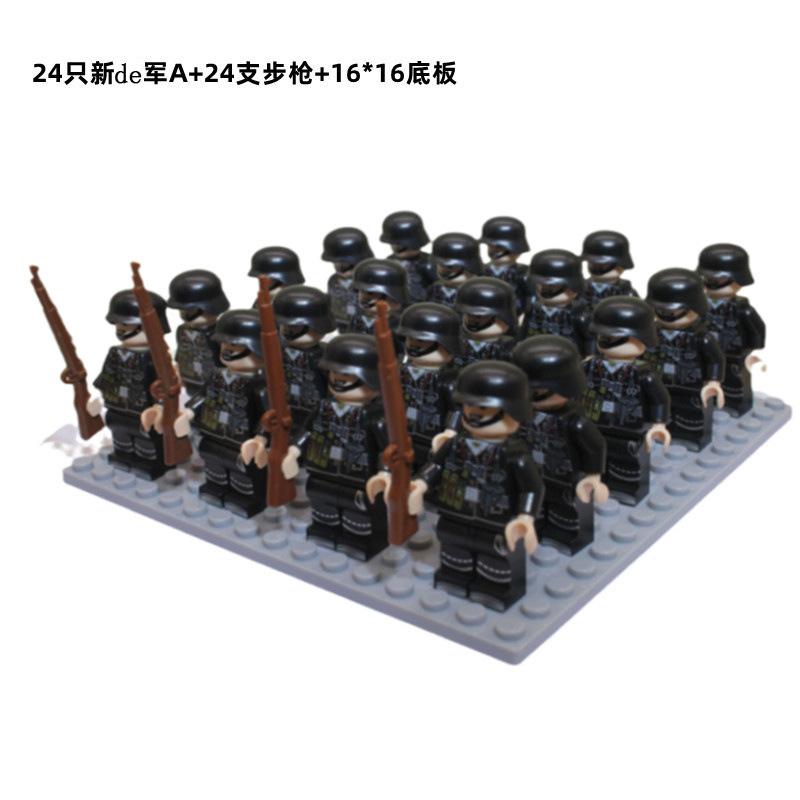 Военная фигурка, детские строительные блоки в серии «Солдаты Второй мировой войны», игрушки для мальчиков, головоломка с оружием, игрушка в подарок