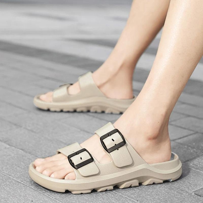 Сабо Сандалии Мужские Пляжные Домашние Мягкие Обувь для Ходьбы Дома Низкая Цена ПВХ Взрослые Тренд 2025 Элегантные Повседневные Тапочки для Мужчин