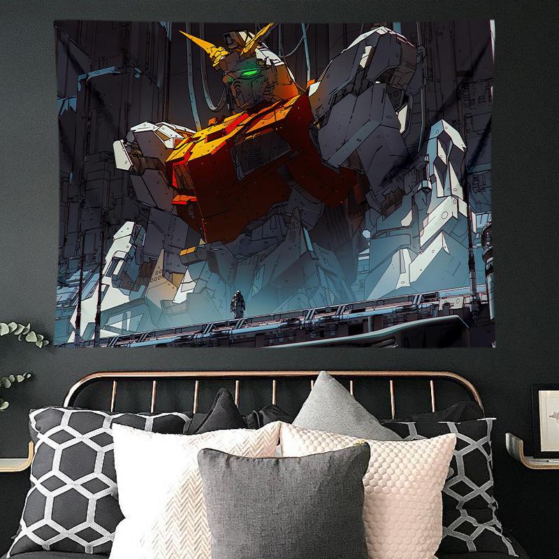 Мобильный костюм Гандам подвесная ткань аниме фон ткань спальня общежитие украшение ткань настенная ткань подвесное одеяло