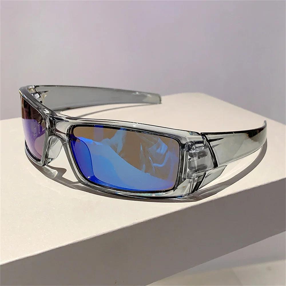 Rectangular Around Frame Sunglasses Men Outdoor Driving Cycling Eyepiece Women  Sun Glasses Anti Uv400 Shades
