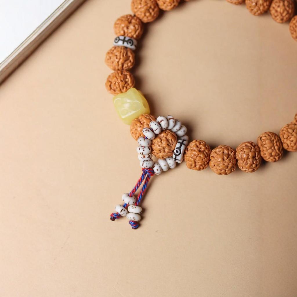 King Kong Bodhi Unisex High-Density Wenge Buddha Beads Bracelet - Fashionable Accessory