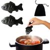 2 Pcs Iron Fish Natural Source of Iron Fe Supplement Fish with Pouch Safe Cooking Tool for Pregnant Women Vegans Athletes