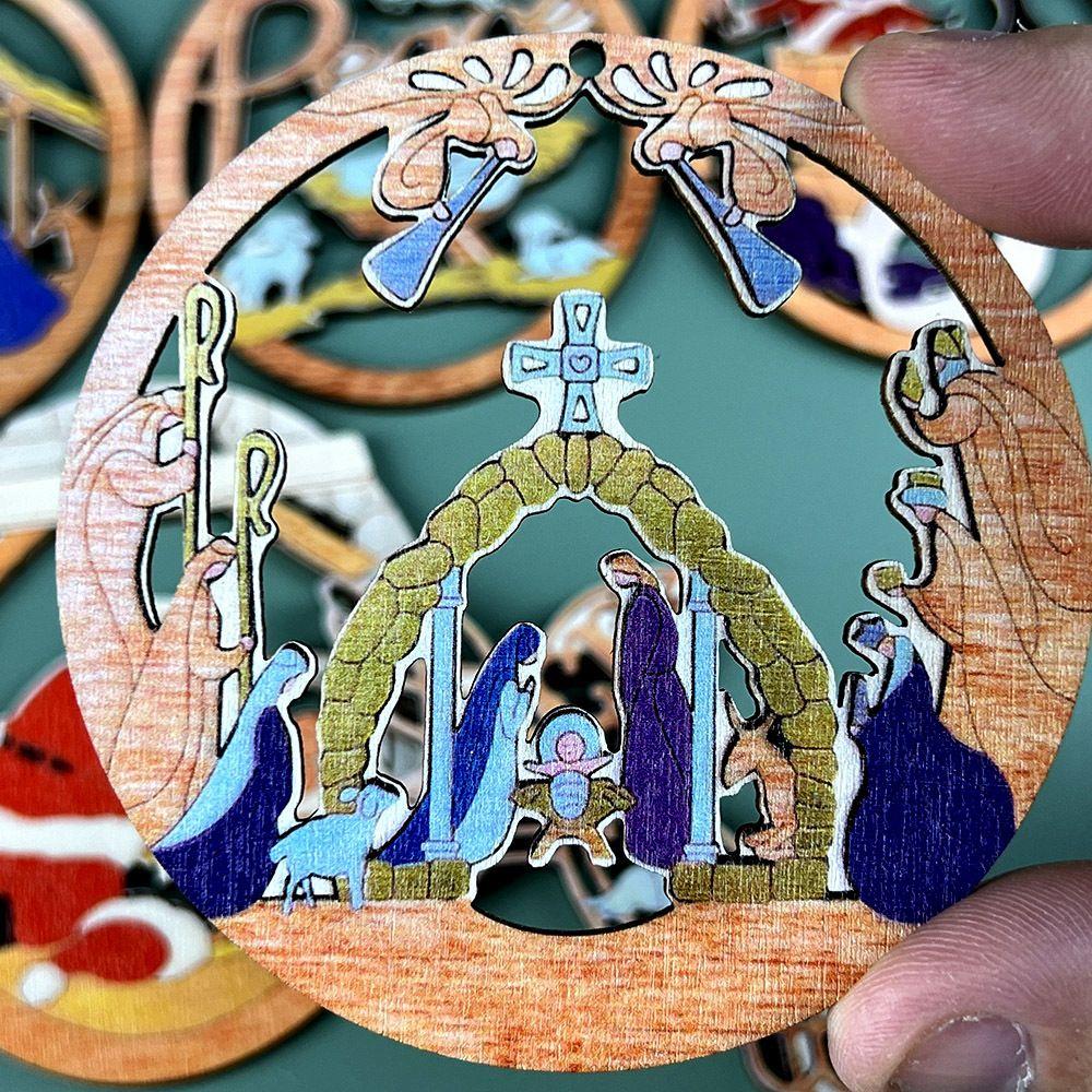 Украшения для елки своими руками. Подвески для рождественских сцен. Украшения на тему «Рождение Иисуса».