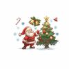 Cartoon Style Christmas Wall Stickers PVC Removable Holiday Decorations Window Decals  Festival