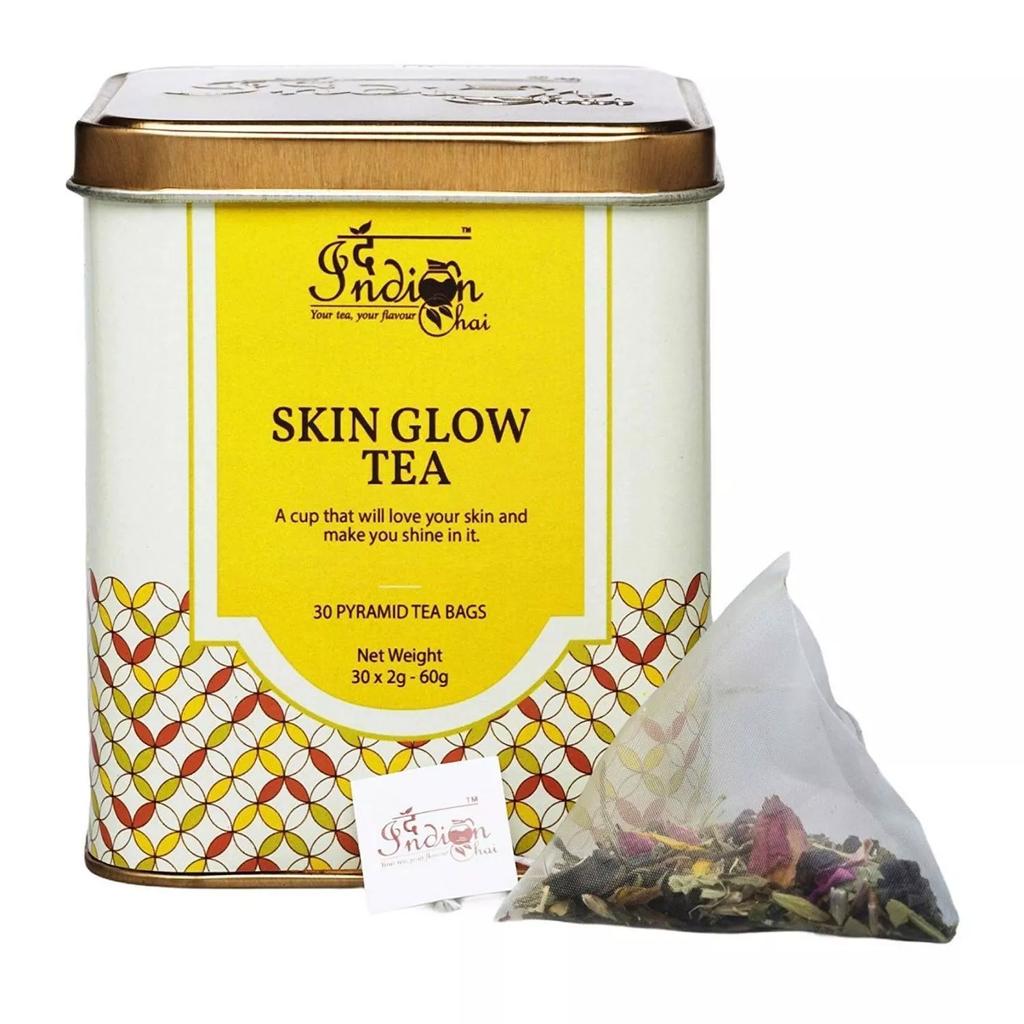 Tea for Glowing Skin (30 Pack, 2 G), Skin Glow Tea, Indian Chai