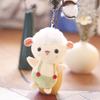 12 см милый ремешок маленькая овечка подвеска ягненок мини плюшевая игрушка ягненок сумка подвеска брелок подарок женский
