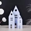 3 шт. Силиконовая форма в виде домика-сердечка, DIY, ручная работа, формы для литья из гипса, бетона, смолы, инструменты для изготовления поделок, декор для дома