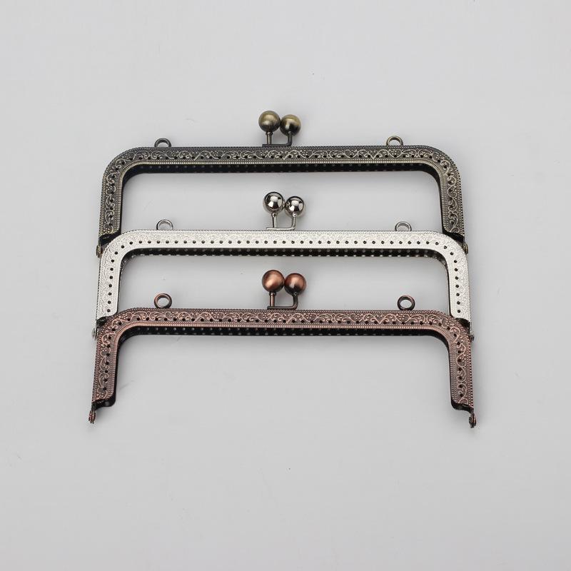 Квадратная арочная рельефная рама для кошелька-клатча с бусинами, 20,5 см