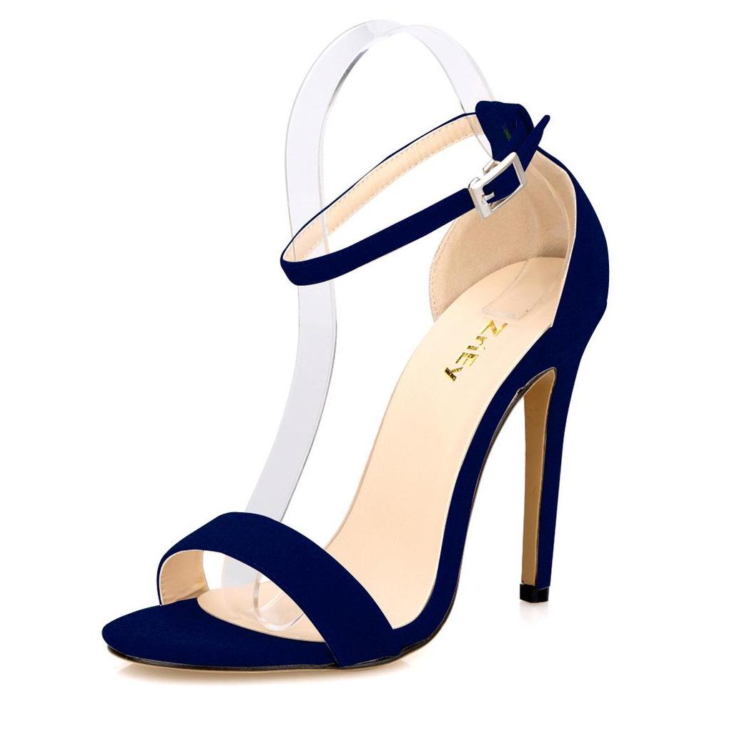 Женская обувь, пикантные удобные сандалии, туфли-лодочки, босоножки на высоком каблуке с открытым носком, пряжкой и ремешком на щиколотке, на шпильке