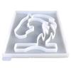 Horse Head Sculptures Mould Easy To Demould Silicone Mold Girl Silhouette Ornament Making Mould for  Enthusiasts