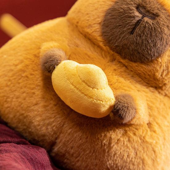 Capybara Plush Doll Pillow Soft Kawaii Stuffed Animal Toy for Kids Adults Capybara Hugging Capybara Cuddly Rodents Doll Gift for Birthdays Valentines