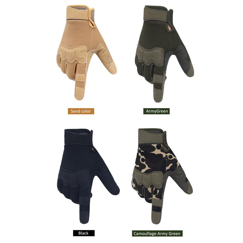 Gloves Men Outdoor Hunting Hiking Climbing Sports Anti-skid Cycling Full Finger Mittens Women