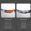 09-13 Светодиодная проекторная сборка фар Kia Forte с дневными ходовыми огнями и динамическими поворотниками