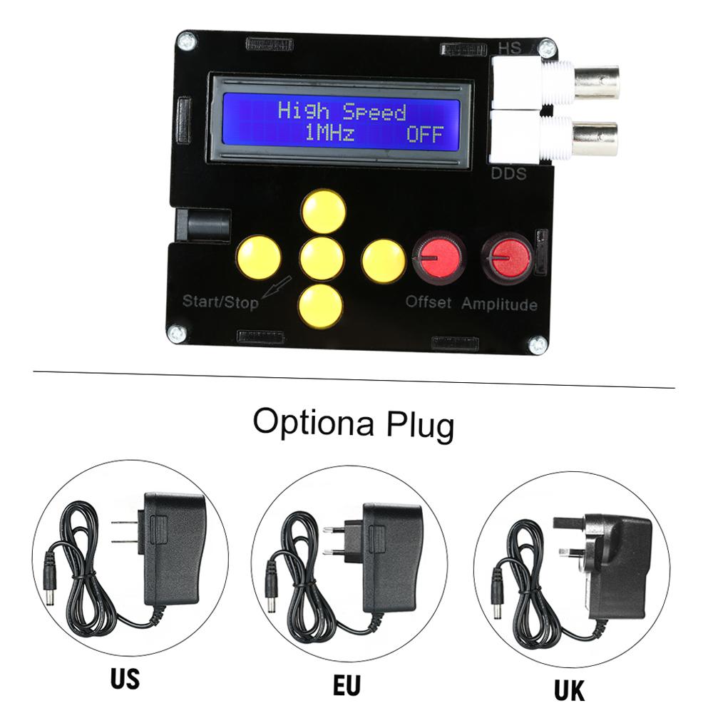 DC4~10V DDS Генератор Функциональных Низкочастотных Сигналов Синус/Треугольник/Прямоугольник/Пила/ЭКГ/Шум Выход 1Гц-500кГц Частота