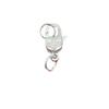 Замок-карабин из стерлингового серебра 925 пробы, соединитель для ожерелья и браслета