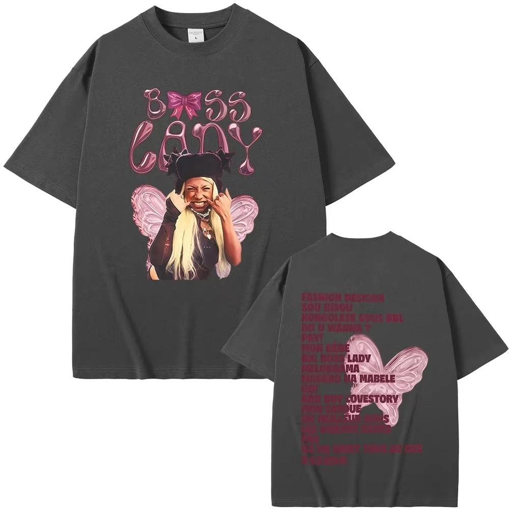 2026 Rapper Theodora MEGA BBL Album Graphic T-shirts Men Women Hip Hop Fashion Pop Music T Shirt Unisex Casual Cotton Vintage T-shirt