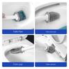 Wall Hanging Toilet Brush Silicone Toilet Brushes Washing Brush with Long Handled Soft Bristles WC Cleaning Bathroom Accessories