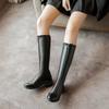Fashion Comfortable Black Ladies Knee High Shaft Shoes Autumn Designer Luxury Footwear Quality On Promotion Spring Pu Women's Long Boots