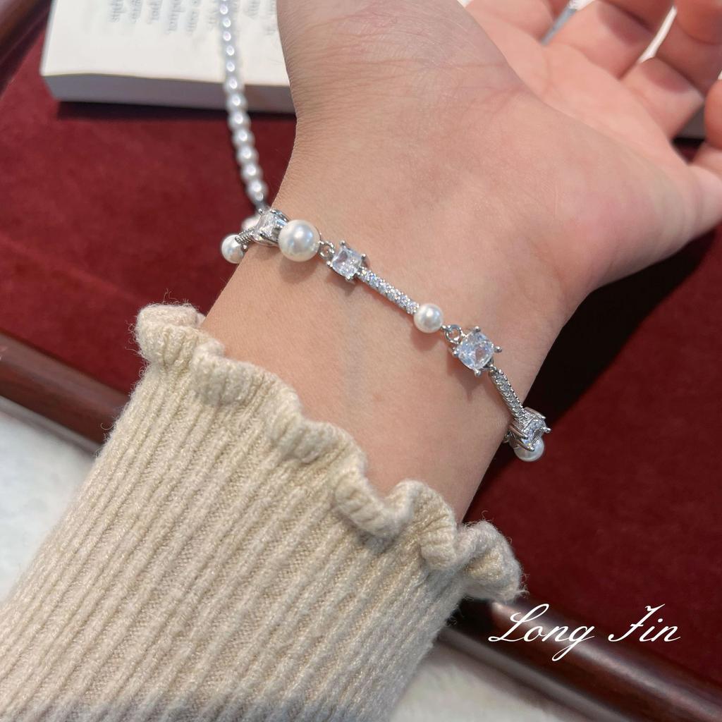 Крутое Бархатное Ожерелье с Гинкго Билоба Браслет с Жемчугом и Микро-Инкрустацией из Циркона Премиальный Набор Легкой Роскоши