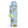 1PC Mixed Plant Leaf Circle Art Print 750ml Color Plastic Sports Water Bottle Leakproof Flip Straw Lid Suitable for Sports Office Home Use