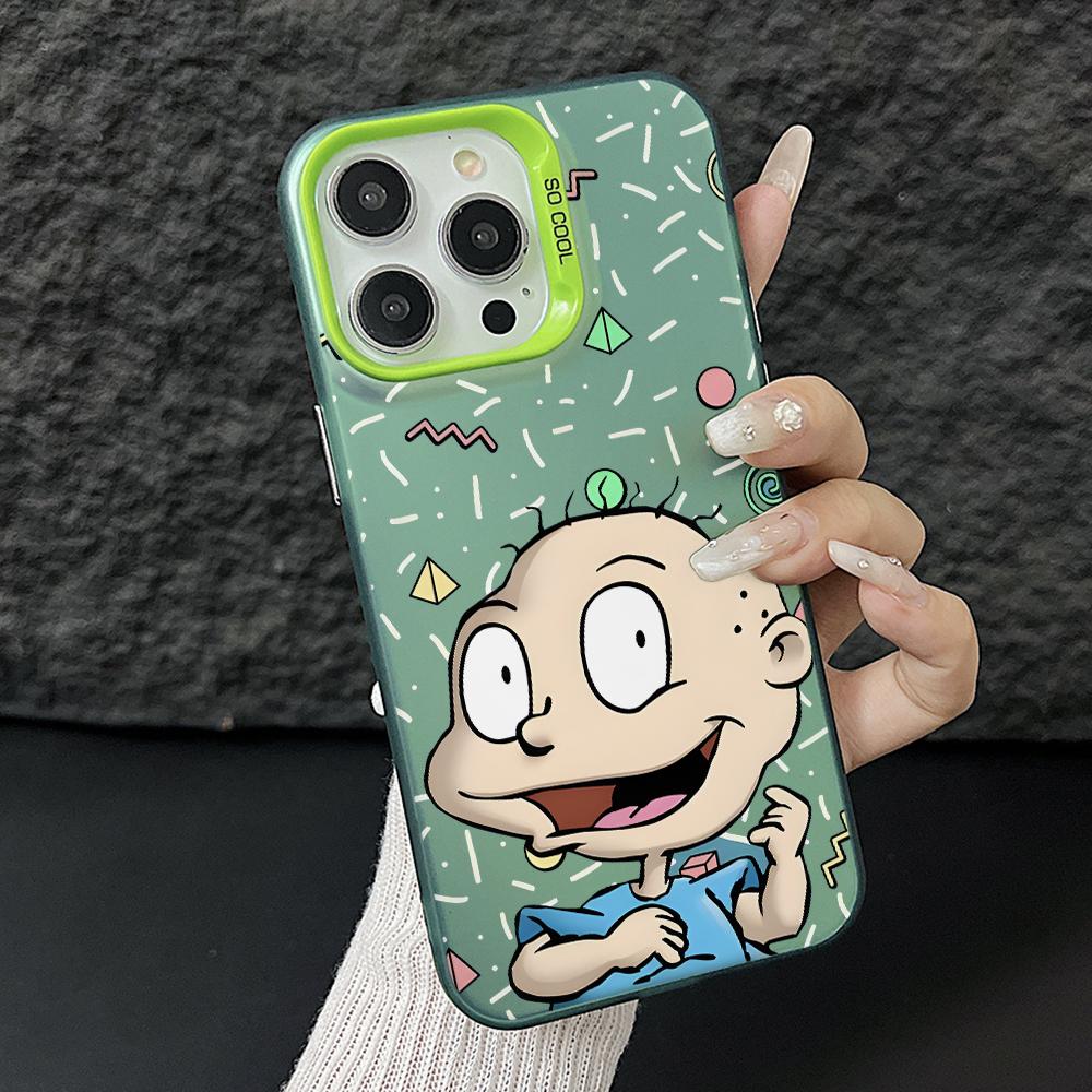 Funny Cartoon R-Rugrat Children Phone Case for Xiaomi Redmi 15C 14C 13C 12C 10 Note 15 14 13 12 Pro Plus 4G 5G Silver Hard Cover