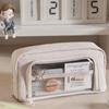 Large Capacity Transparent Pencil Case with Zipper Pencil Bag Cute Packaging Bag  Student