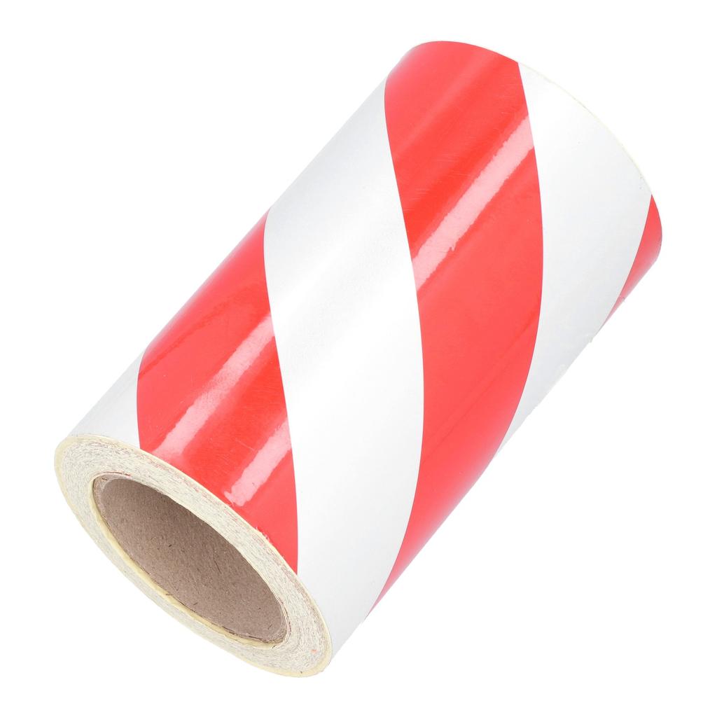 Светоотражающая лента Водонепроницаемая светоотражающая лента безопасности Предупреждающая маркировка Красно-белая светоотражающая пленка