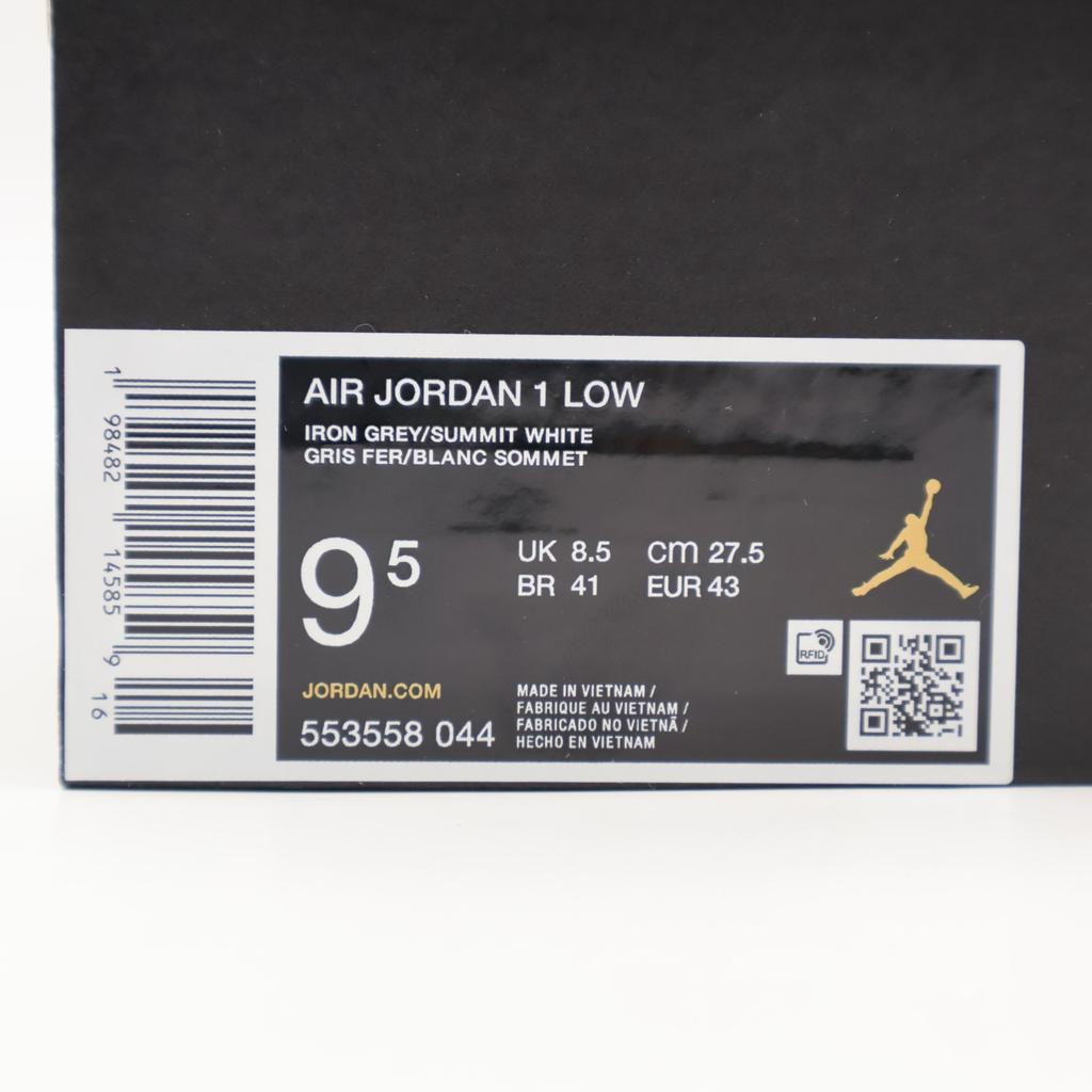 553558-044 Nike Air Jordan 1 Low Классический Серый Белый (Мужской)