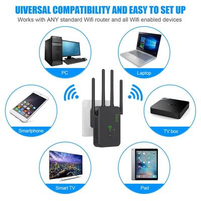 1200 Мбит/с 5G беспроводной повторитель Wi-Fi 5G/2,4G двухдиапазонный усилитель Wi-Fi усилитель сигнала сетевой удлинитель 802.11ac гигабитный усилитель Wi-Fi дальнего действия 2024 новинка 2024 года