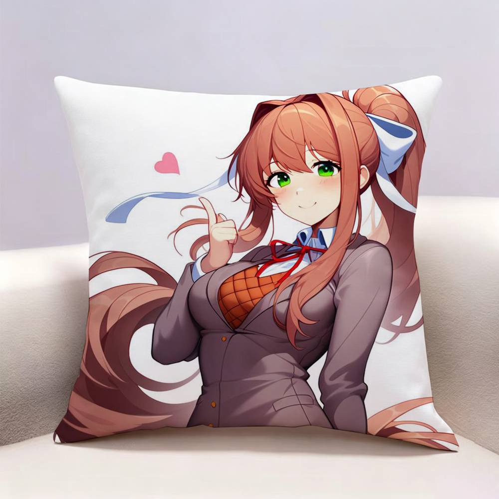 DDLC Моника Двусторонняя печать Наволочка Чехол для подушки Чехол для декоративной подушки Для Автомобиля Дивана