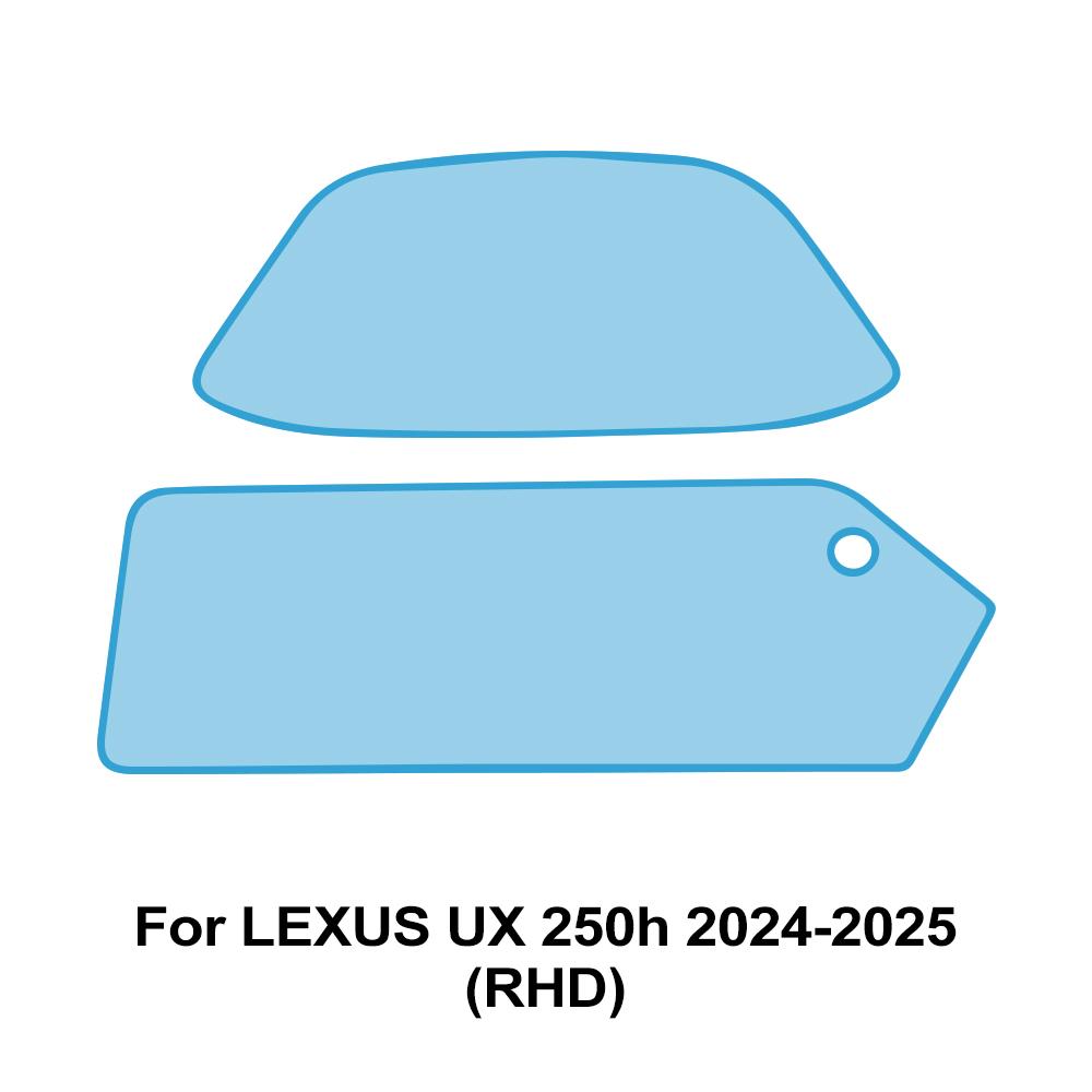 Для UX 250h 300 2022-2025 ТПУ Защитная пленка для экрана приборной панели автомобиля Прозрачная пленка Анти-царапина Навигация Вырезанная по форме PPF Чехол