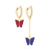 Trendy Butterfly Design Earrings Chic And Unique Street Style Fashion Accessories