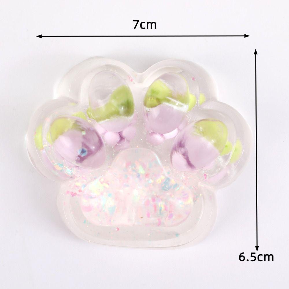 Клубничный Фруктовый Кот Лапа Сжимающая Игрушка Прозрачная Кошачья Лапа Зажимная Игрушка Розыгрыши