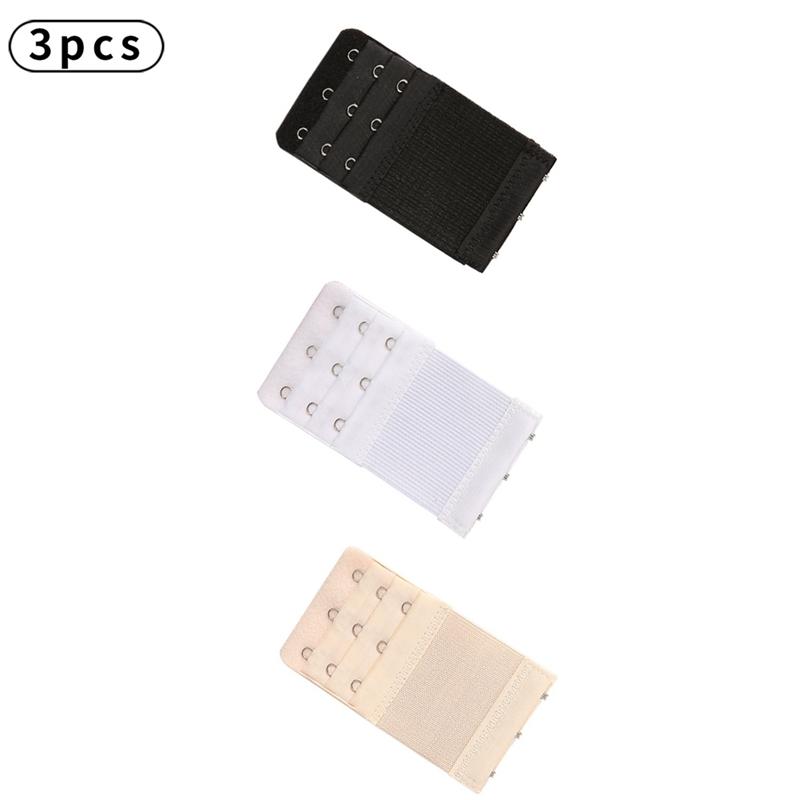 3pcs Bra Extenders Elastic Buckle Extension Intimates Accessories