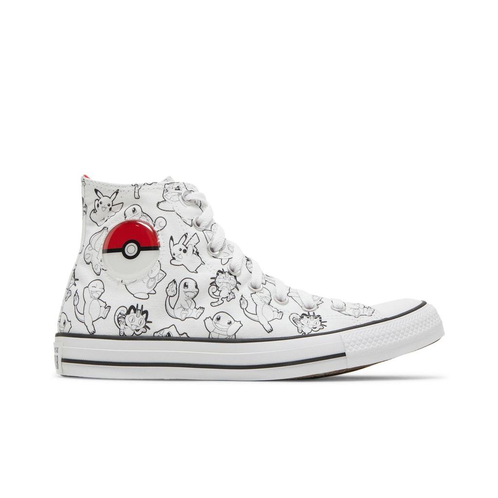 Converse All Star High 'Poke Ball' (Unisex) White / Black / University Red Canvas Shoes A01651C