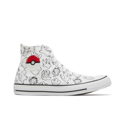 All Star High 'Poke Ball' (Unisex) White / Black / University Red Canvas Shoes A01651C