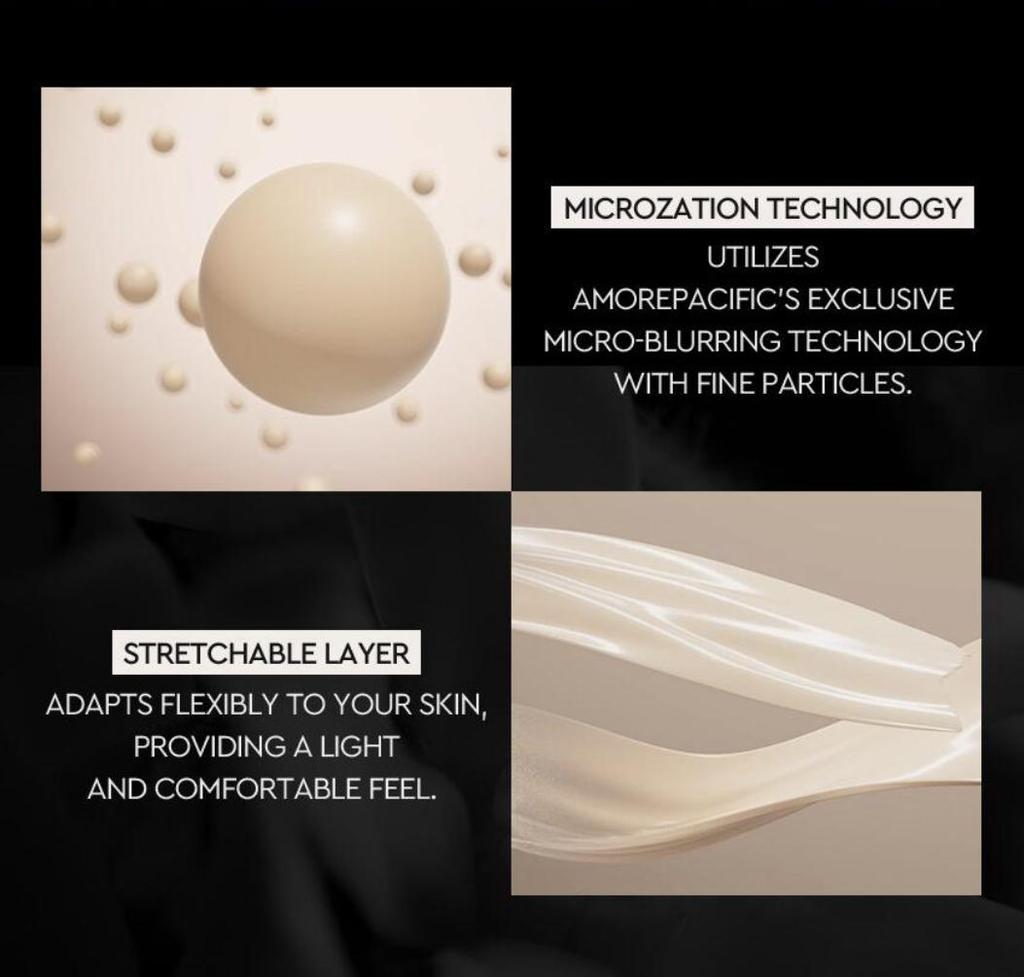 Hera ЧЕРНЫЙ КУШИОННЫЙ ТОНАЛЬНЫЙ ФУНКЦИОНАЛ SPF34/PA++ / Основной 15 г + Сменный блок 15 г