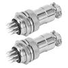 2 PCS Zinc Alloy Aviation Connector 20mm Opening Electrical Connector Control Systems