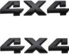 2pc  Chrome 4x4 Emblem Badge 3D 4 x 4 Emblem Nameplate Decal Compatible with 1500 2500 3500 Flat Letter