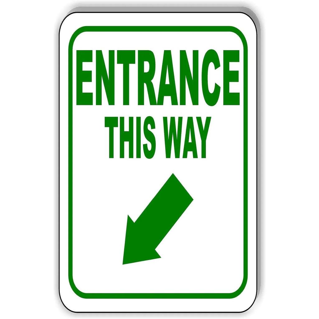 Винтаж Выход Вход Поворот Стрелка Металлические Оловянные Вывески Плакаты Пластины Настенный Декор для Баров Гараж Кафе Клубы Пабы Ретро Плакат Табличка