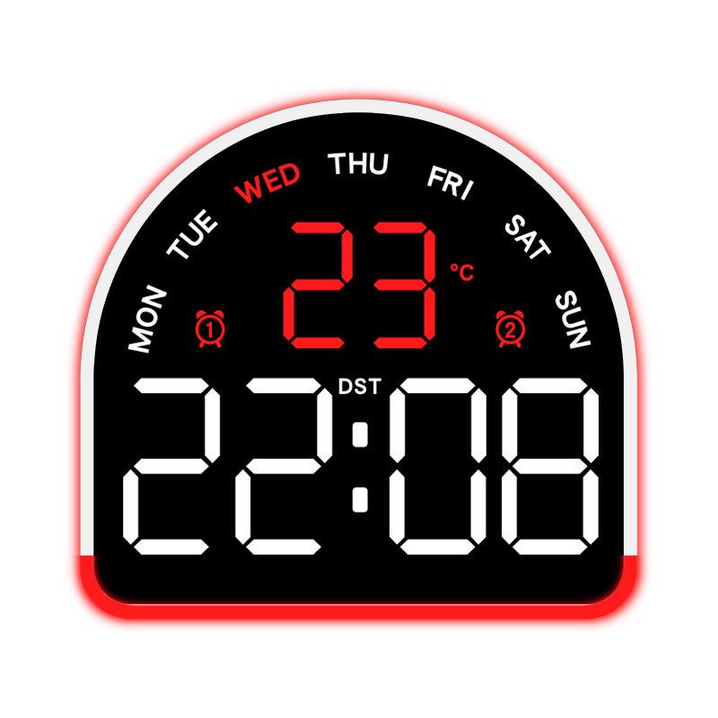 Многофункциональный светодиодный будильник с подсветкой, отображением температуры и несколькими будильниками