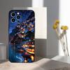 Painted Art House Scenery Case For iPhone 15,16,12,14,17,13,11,Plus,Pro Max,8,7,XR,SE,XS,X,Mini,Soft Silicone Black